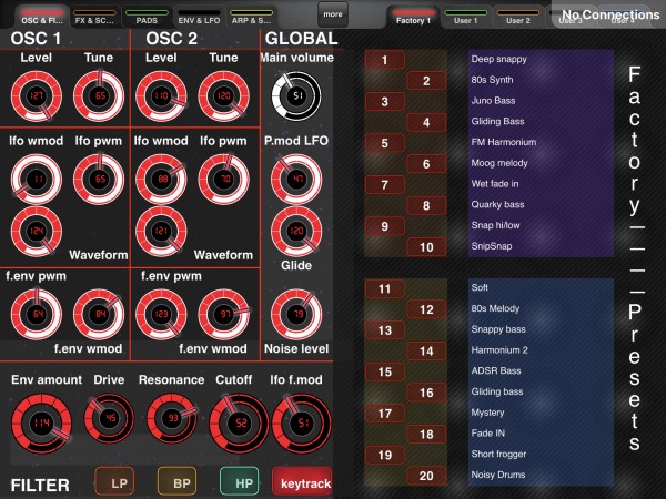 OSC Page 1 and factory presets 1-20. ( please help me to give them good describing nanes)