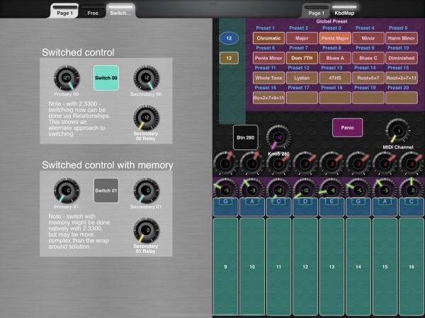 Test layout