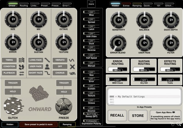 Main & Hidden Controls