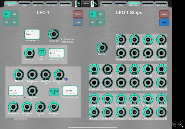 LFO 1 Editor