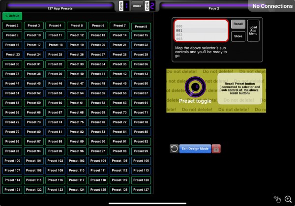Preset selector