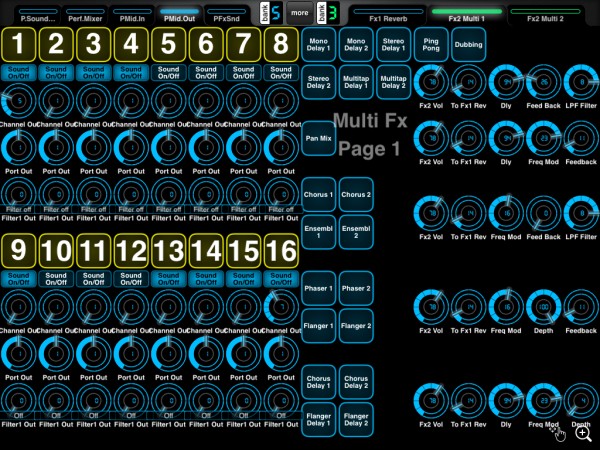 Performance midi_out settings / FX2 Multi Fx (Type and settings)