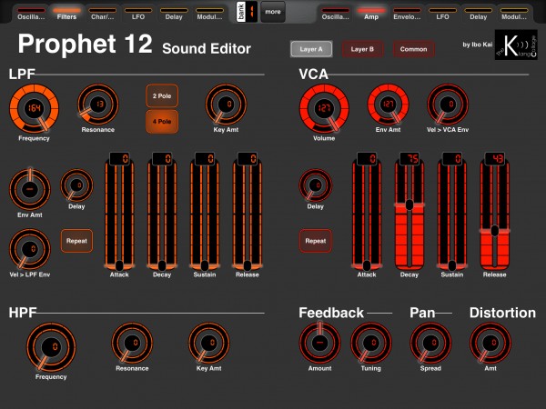 Filter/Amp page