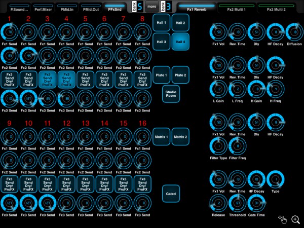 Performance 1-8 FX send / FX3 Pro Fx (fx type and settings)