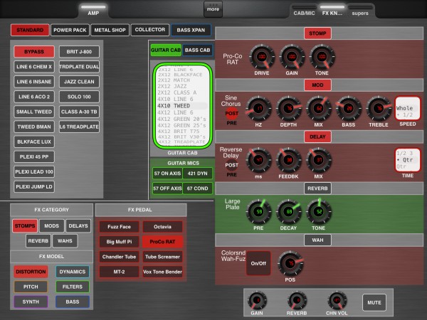 iPad Version FX Parameter Page