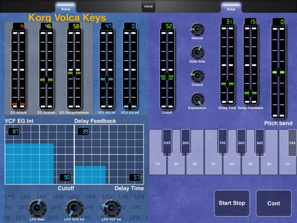 Korg Volca Keys Layout