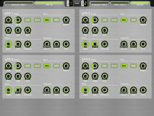 LFO pages