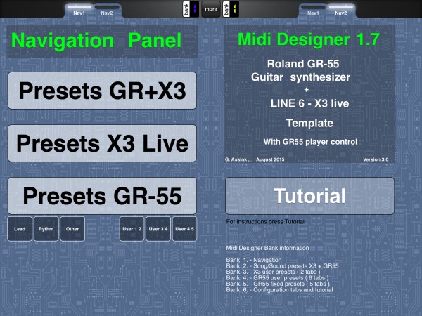 Roland G55 + Line 6 X3 Controller by G. Assink