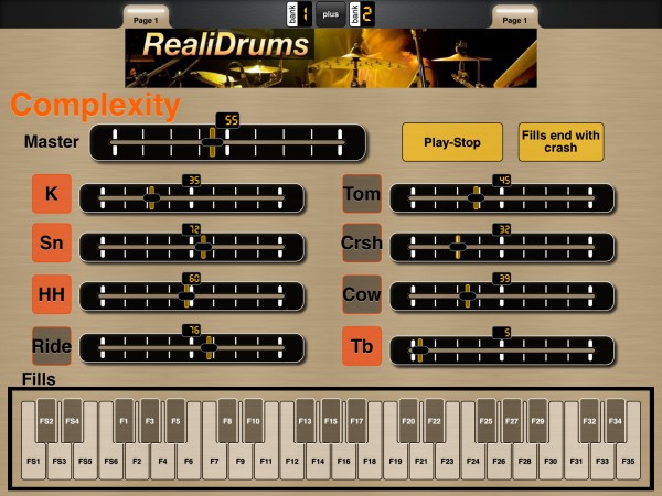 RealiDrums by Realitone MIDI Controller Screenshot