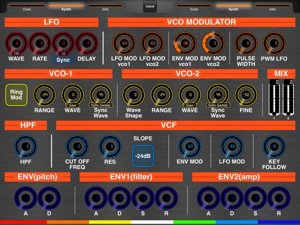 Roland FA Supernatural Synth (JUPITER 8 workflow) Synth page