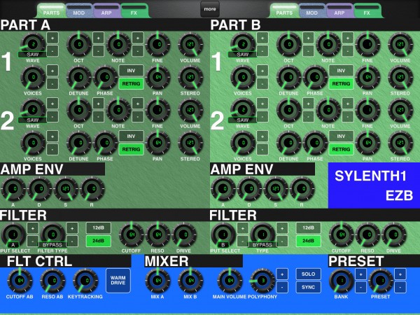 Sylenth1 Layout by EZB for MIDI Designer Pro 2 Sylenth1 Layout by EZB for MDP2