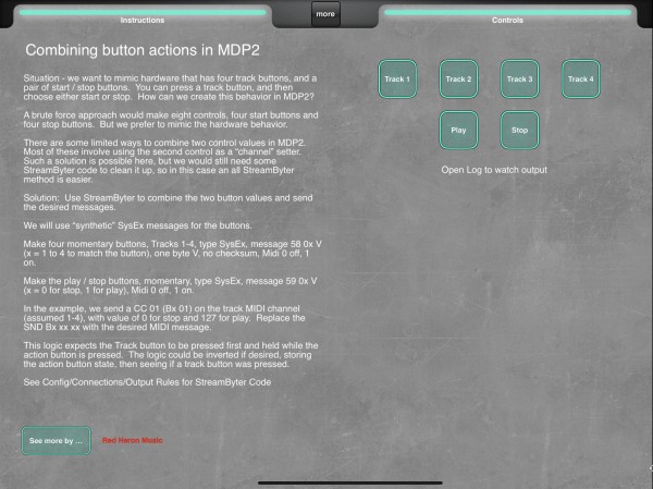 Combining Button Actions Example