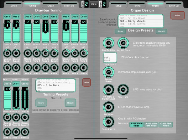 Organ Drawbar Tuning (w presets | Organ Design (w presets)